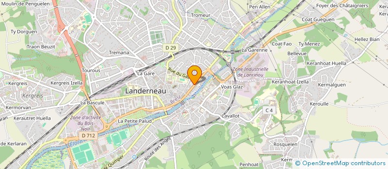 localisation de l'entreprise MONSIEUR ERWANN DE QUELEN à LANDERNEAU