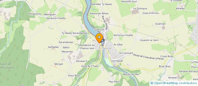 localisation de l'entreprise MONSIEUR ERWANN DERLOT  PLOUENAN