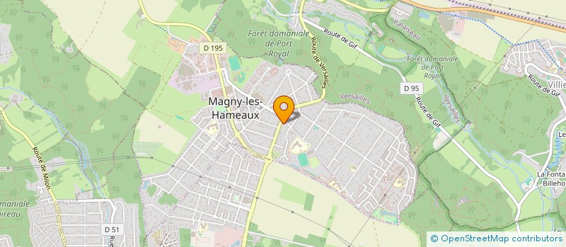 localisation de l'entreprise MONSIEUR ERWANN DUBOS  MAGNY-LES-HAMEAUX