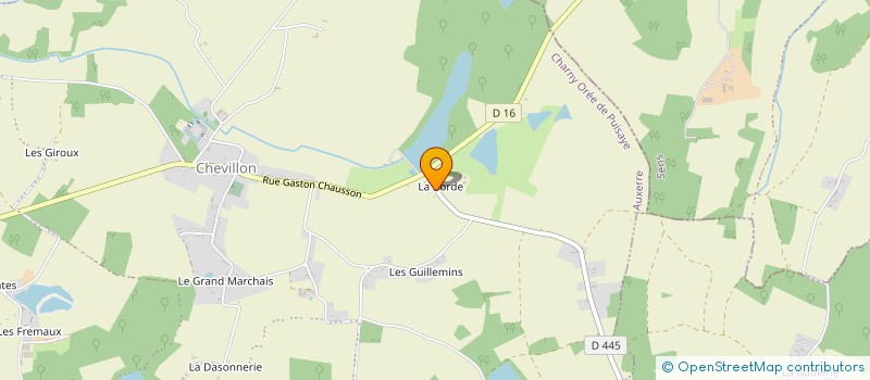 localisation de l'entreprise MONSIEUR ERWANN FERREIRA  CHARNY OREE DE PUISAYE