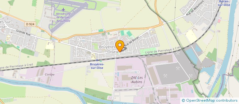 localisation de l'entreprise MONSIEUR ERWANN GAROLLE  BRUYERES-SUR-OISE