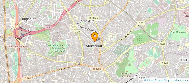 localisation de l'entreprise MONSIEUR ERWANN GAUCHER à MONTREUIL