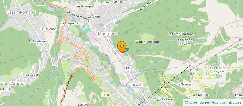 localisation de l'entreprise MONSIEUR ERWANN GREVAT  MONTRIOND