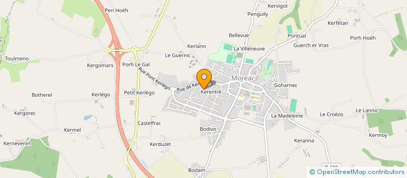localisation de l'entreprise MONSIEUR ERWANN GUILLARD  MOREAC