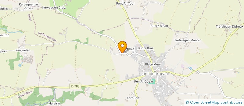 localisation de l'entreprise MONSIEUR ERWANN JOLY  LANHOUARNEAU