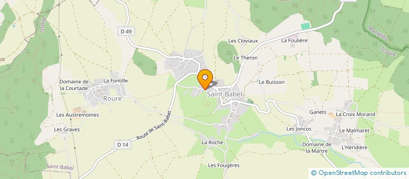 localisation de l'entreprise MONSIEUR ERWANN LE BERCHE  SAINT-BABEL