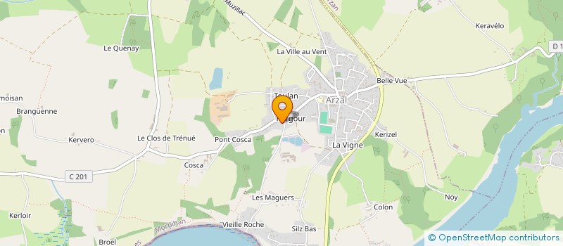 localisation de l'entreprise MONSIEUR ERWANN LE FLOCH  ARZAL