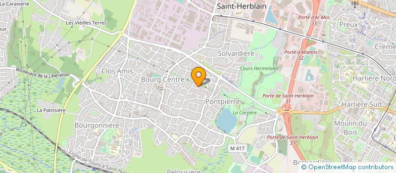 localisation de l'entreprise MONSIEUR ERWANN LE JEUNE à ST-HERBLAIN