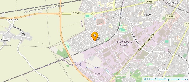 localisation de l'entreprise MONSIEUR ERWANN LECAT à LUCE