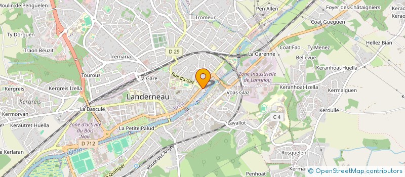 localisation de l'entreprise MONSIEUR ERWANN LUPIN  LESNEVEN