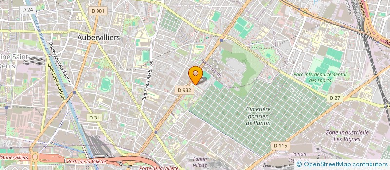 localisation de l'entreprise MONSIEUR ERWANN OUTMIZGUINE  PANTIN