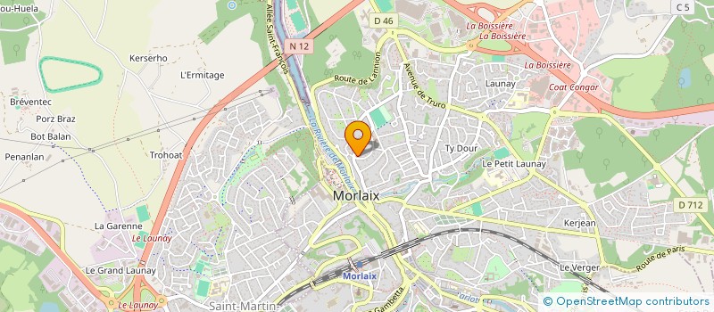 localisation de l'entreprise MONSIEUR ERWANN PENNANEC'H  MORLAIX