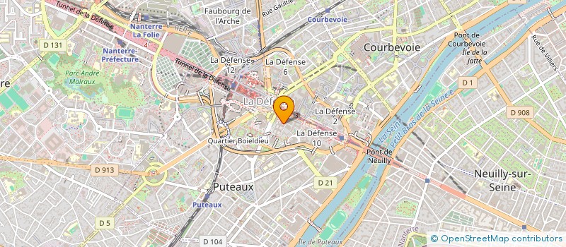 localisation de l'entreprise MONSIEUR ERWANN PINSON  PUTEAUX