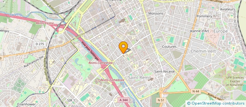 localisation de l'entreprise MONSIEUR ERWANN QUENTRIC  REIMS