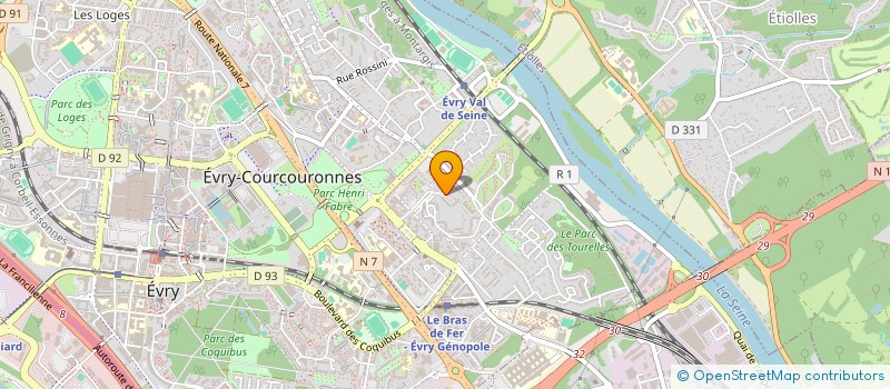 localisation de l'entreprise MONSIEUR ERWANN RAUZDUEL à EVRY-COURCOURONNES