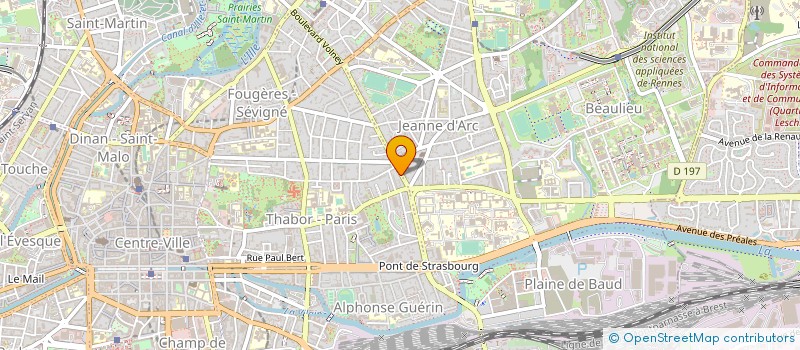 localisation de l'entreprise MONSIEUR ERWANN RIOULT  RENNES