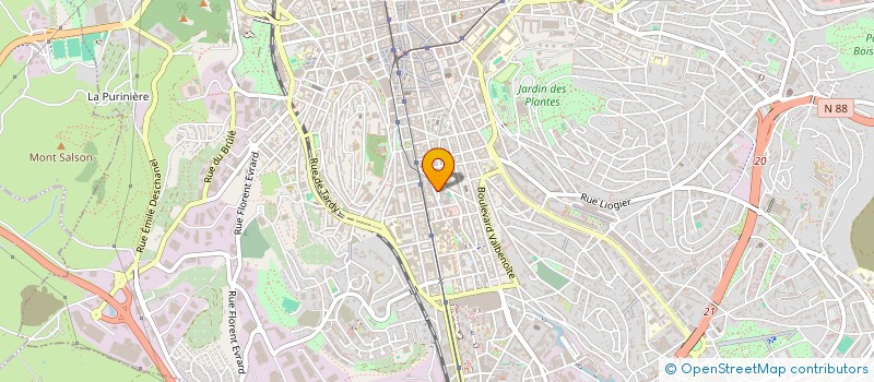 localisation de l'entreprise MONSIEUR ERWIN BOULOGNE  SAINT-ETIENNE