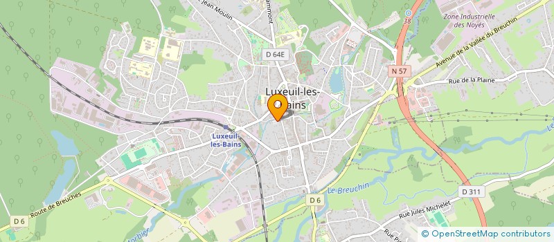 localisation de l'entreprise MONSIEUR ERWIN ECKL  LUXEUIL-LES-BAINS