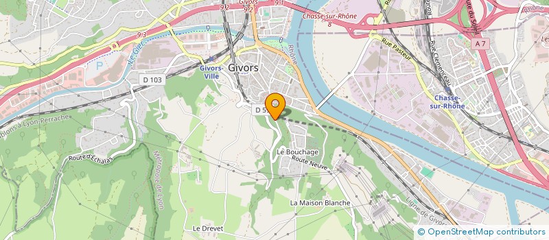 localisation de l'entreprise MONSIEUR ERWIN GAAGA  GIVORS