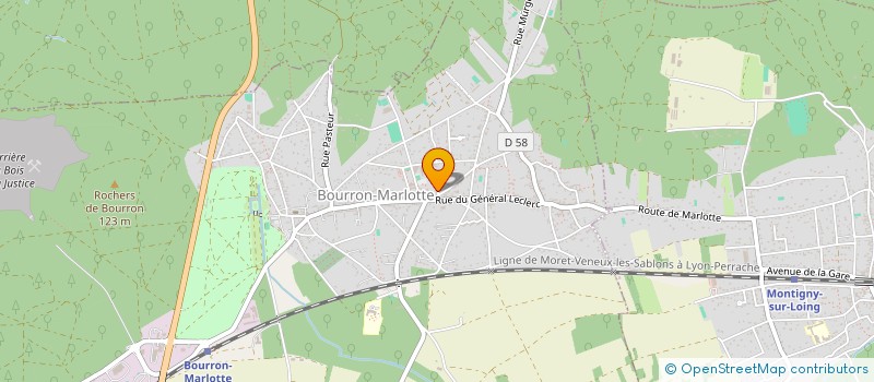 localisation de l'entreprise MONSIEUR ERWIN NUGUET  BOURRON-MARLOTTE