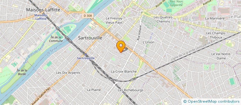 localisation de l'entreprise MONSIEUR ERWYNN COMUCE  SARTROUVILLE