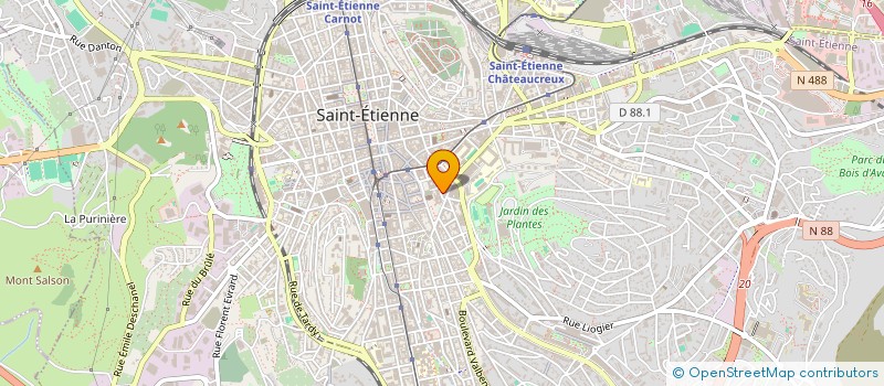 localisation de l'entreprise MONSIEUR ESAIE JEAN  SAINT-ETIENNE