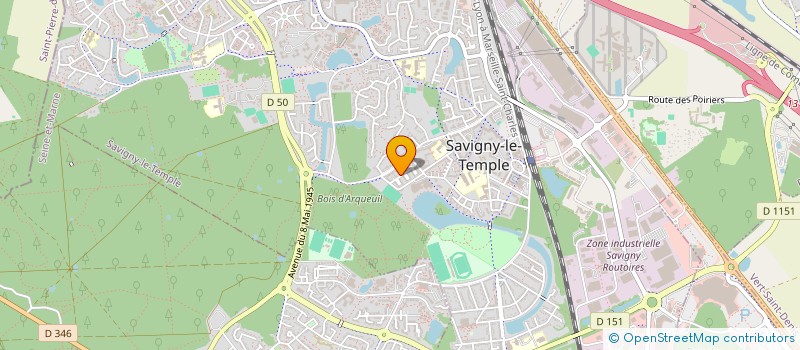 localisation de l'entreprise MONSIEUR ESEQUIEL BARROS RODRIGUES  SAVIGNY-LE-TEMPLE