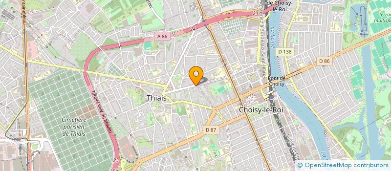 localisation de l'entreprise MONSIEUR ESKANDER ABDERRAHIM  THIAIS