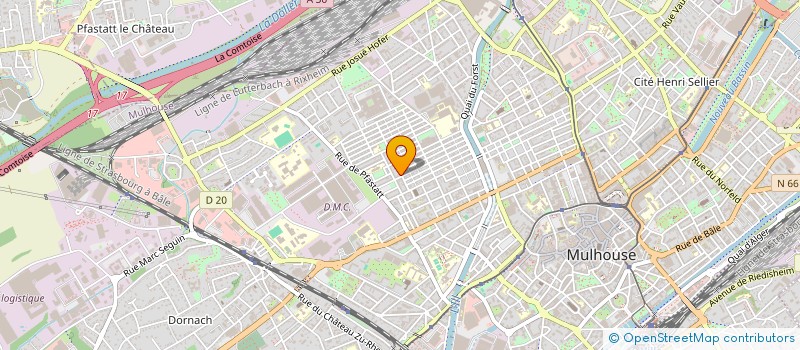 localisation de l'entreprise MONSIEUR ESMAEL WALIZEI  MULHOUSE