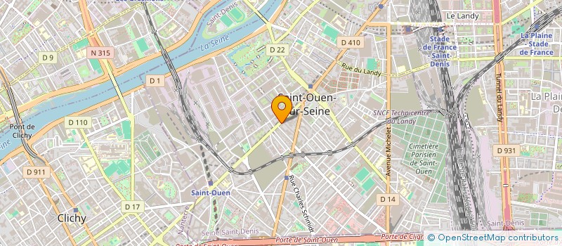 localisation de l'entreprise MONSIEUR ESPOIR CLEDANOR à SAINT-OUEN-SUR-SEINE