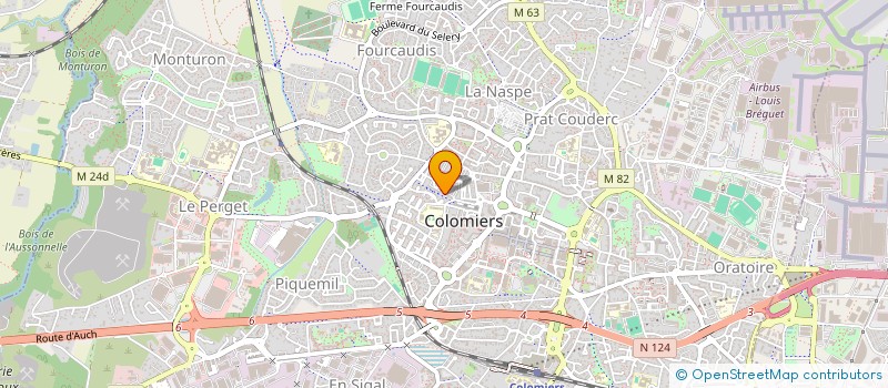 localisation de l'entreprise MONSIEUR ESQUIE JONATHAN à COLOMIERS