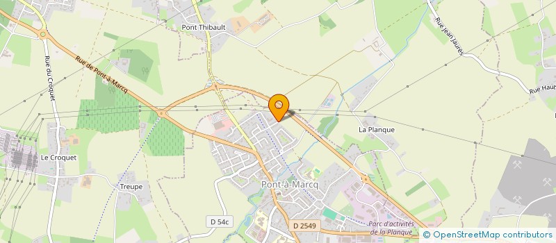 localisation de l'entreprise MONSIEUR ESSAAID MADOUANI  PONT-A-MARCQ