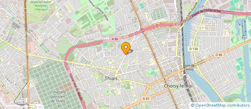 localisation de l'entreprise MONSIEUR ESSAID CHERROU  THIAIS