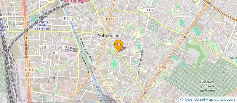 localisation de l'entreprise MONSIEUR ESSAID SAADOUNE à AUBERVILLIERS