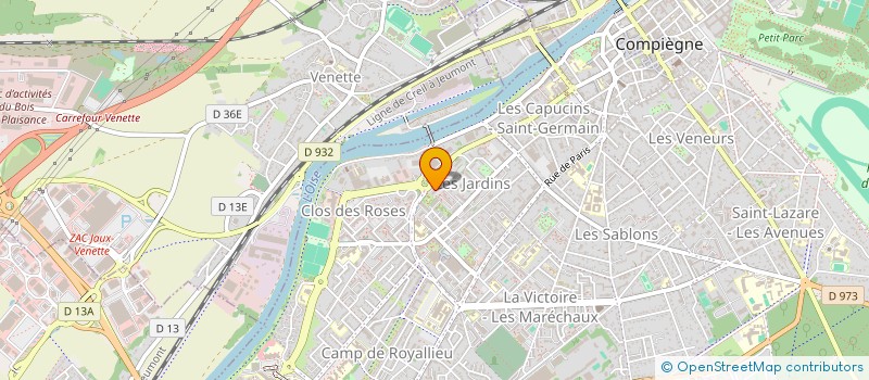 localisation de l'entreprise MONSIEUR ESSAM MAKHLOUF à COMPIEGNE