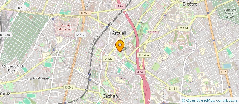 localisation de l'entreprise MONSIEUR ESSEH-MATTHIEU RAULOT  ARCUEIL