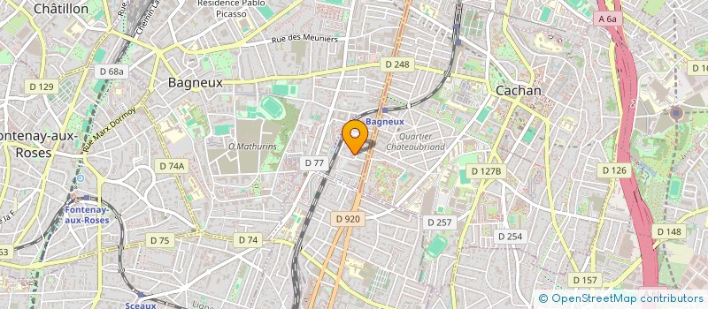 localisation de l'entreprise MONSIEUR ESSIMI MEVEGUE ONGODO à BAGNEUX