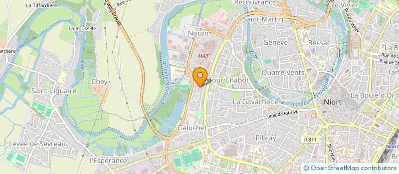 localisation de l'entreprise MONSIEUR ESSOLAKINA ALOU-TELOU  NIORT