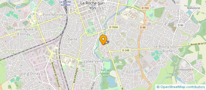 localisation de l'entreprise MONSIEUR ESSONENAM POULI  LA ROCHE-SUR-YON