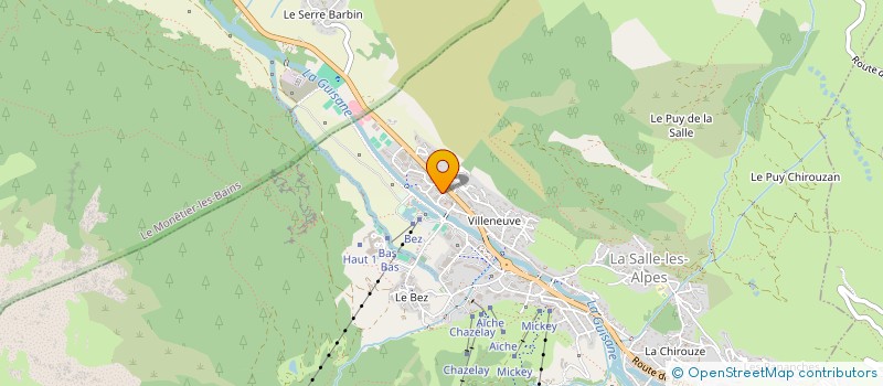 localisation de l'entreprise MONSIEUR ESTEBAN ADAM  LA SALLE-LES-ALPES