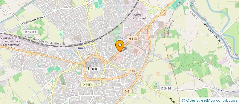 localisation de l'entreprise MONSIEUR ESTEBAN BERCON  LUNEL