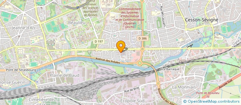 localisation de l'entreprise MONSIEUR ESTEBAN BOUYGES  CESSON-SEVIGNE