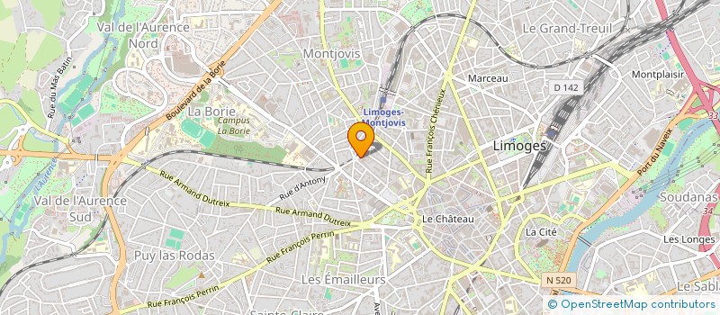 localisation de l'entreprise MONSIEUR ESTEBAN BOUZOGNE à LIMOGES