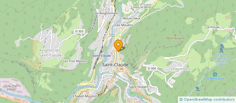 localisation de l'entreprise MONSIEUR ESTEBAN CLAISSE  SAINT-CLAUDE