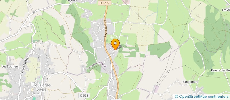 localisation de l'entreprise MONSIEUR ESTEBAN DA CRUZ  CREUZIER-LE-NEUF