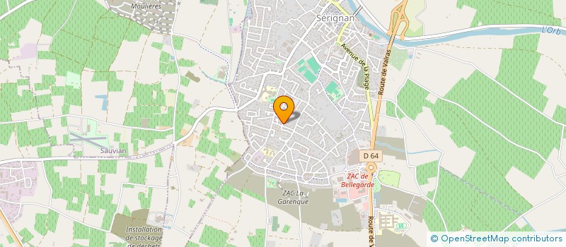 localisation de l'entreprise MONSIEUR ESTEBAN GRAUX  SERIGNAN