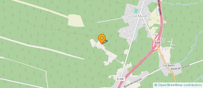 localisation de l'entreprise MONSIEUR ESTEBAN HOARAU  SAUGNAC-ET-MURET