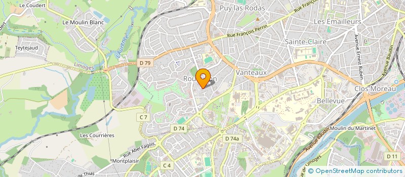 localisation de l'entreprise MONSIEUR ESTEBAN LAJOUX à LIMOGES