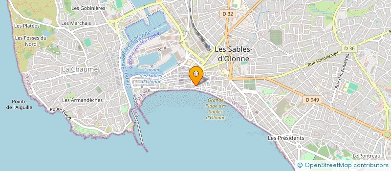 localisation de l'entreprise MONSIEUR ESTEBAN LASSE  LES SABLES-D'OLONNE