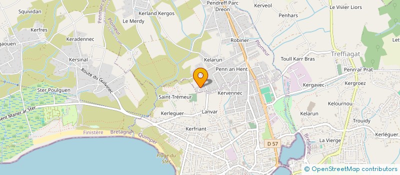 localisation de l'entreprise MONSIEUR ESTEBAN LE GALL  PLOMEUR